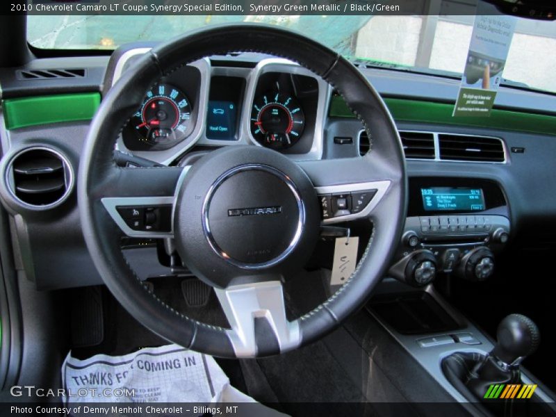 Synergy Green Metallic / Black/Green 2010 Chevrolet Camaro LT Coupe Synergy Special Edition