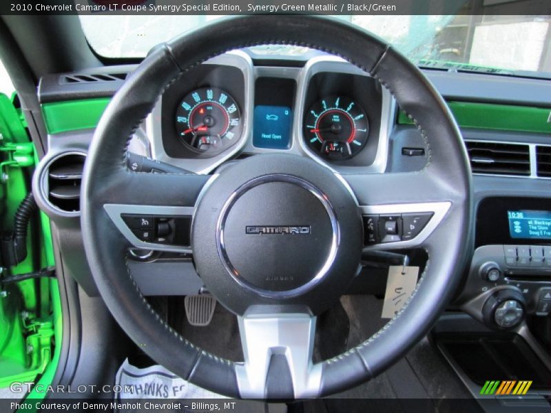 Synergy Green Metallic / Black/Green 2010 Chevrolet Camaro LT Coupe Synergy Special Edition