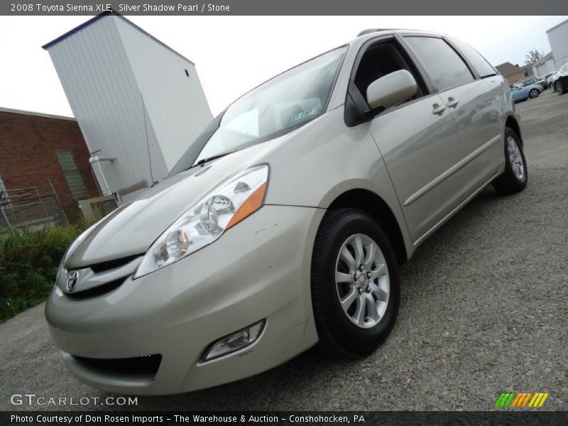 Silver Shadow Pearl / Stone 2008 Toyota Sienna XLE
