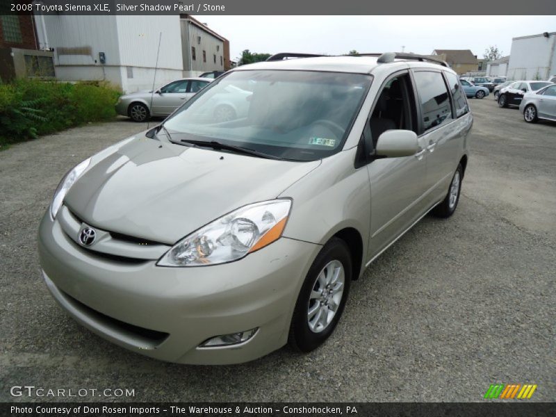 Silver Shadow Pearl / Stone 2008 Toyota Sienna XLE