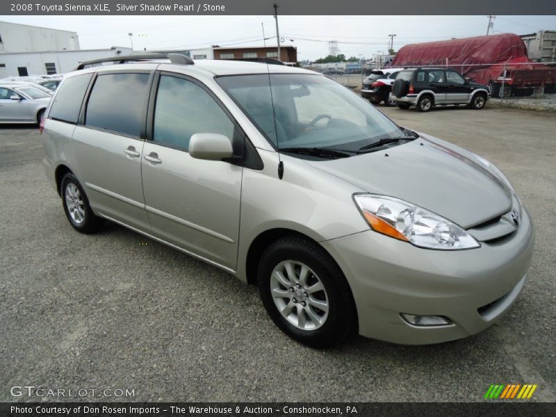 Silver Shadow Pearl / Stone 2008 Toyota Sienna XLE