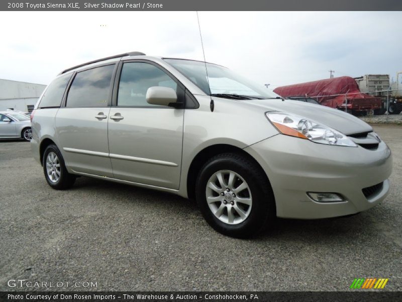 Silver Shadow Pearl / Stone 2008 Toyota Sienna XLE