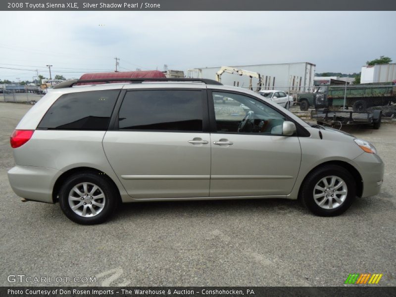 Silver Shadow Pearl / Stone 2008 Toyota Sienna XLE