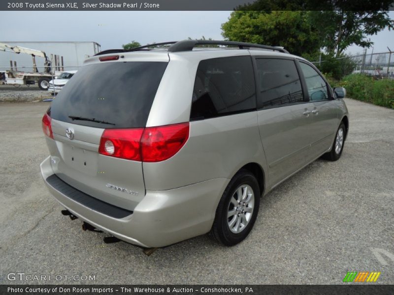 Silver Shadow Pearl / Stone 2008 Toyota Sienna XLE