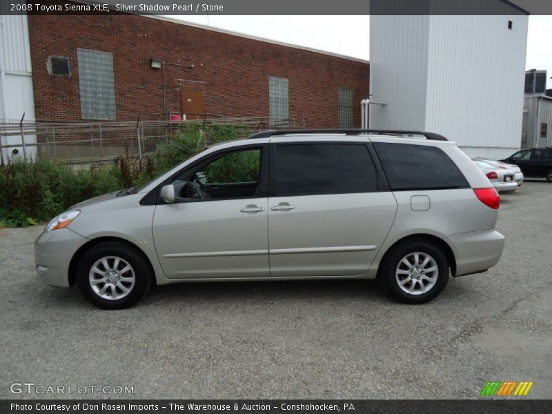 Silver Shadow Pearl / Stone 2008 Toyota Sienna XLE