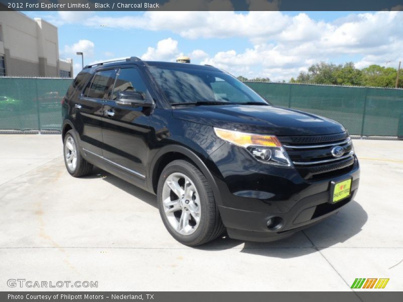 Black / Charcoal Black 2012 Ford Explorer Limited