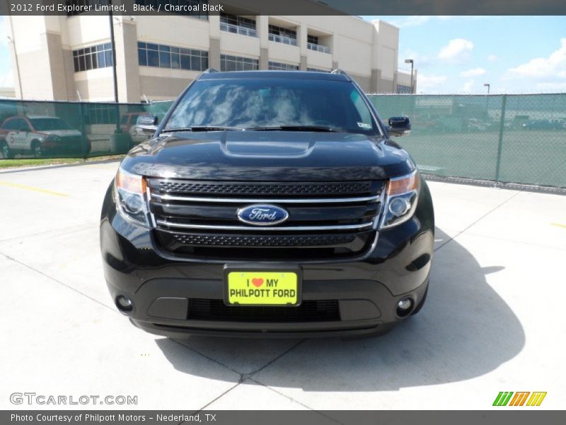 Black / Charcoal Black 2012 Ford Explorer Limited