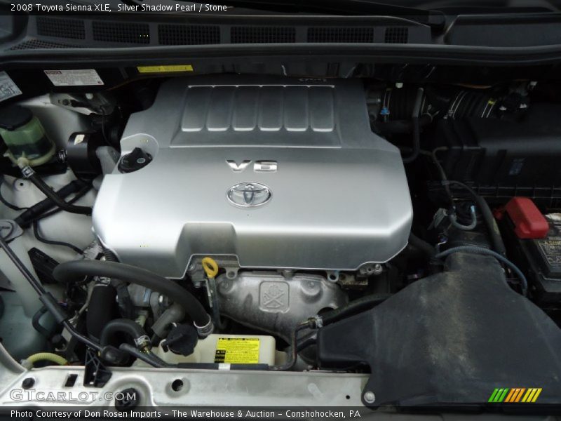 Silver Shadow Pearl / Stone 2008 Toyota Sienna XLE