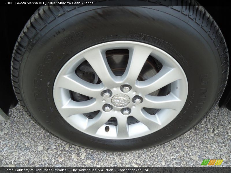 Silver Shadow Pearl / Stone 2008 Toyota Sienna XLE