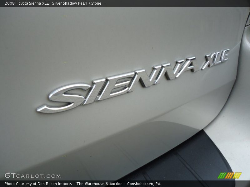 Silver Shadow Pearl / Stone 2008 Toyota Sienna XLE