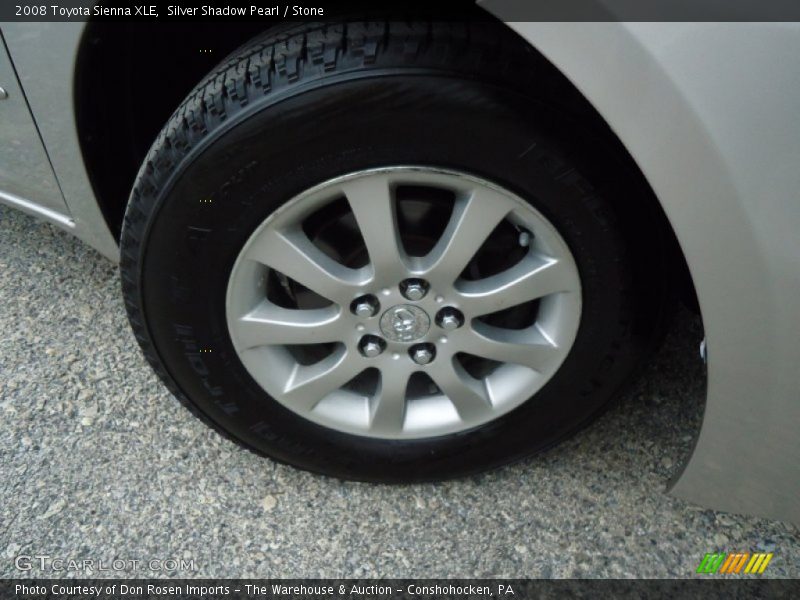 Silver Shadow Pearl / Stone 2008 Toyota Sienna XLE