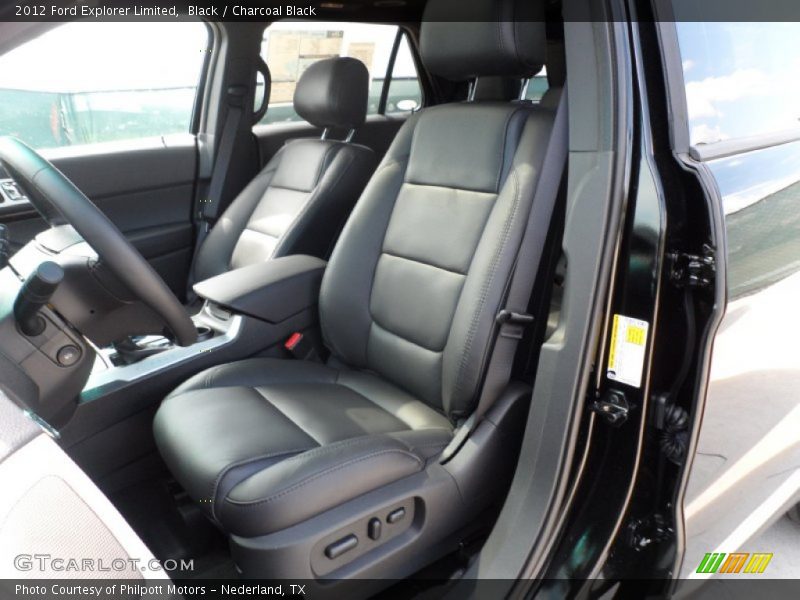  2012 Explorer Limited Charcoal Black Interior