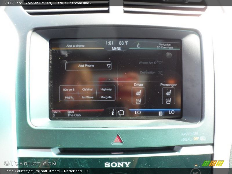 Black / Charcoal Black 2012 Ford Explorer Limited