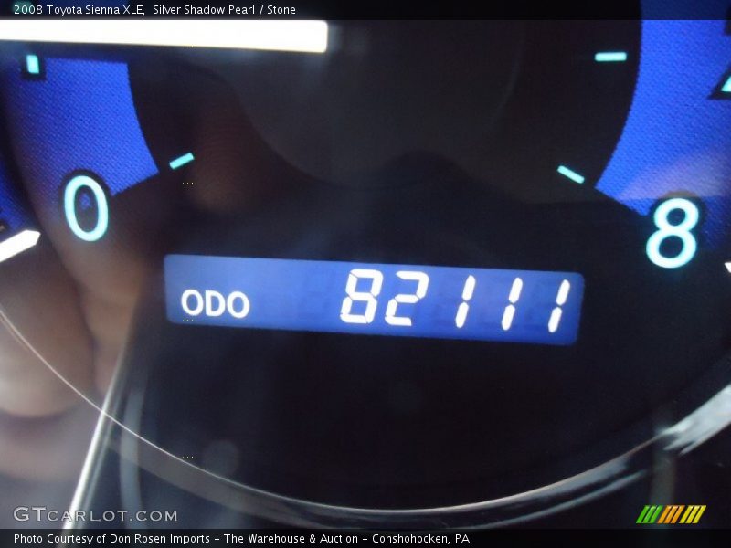 Silver Shadow Pearl / Stone 2008 Toyota Sienna XLE