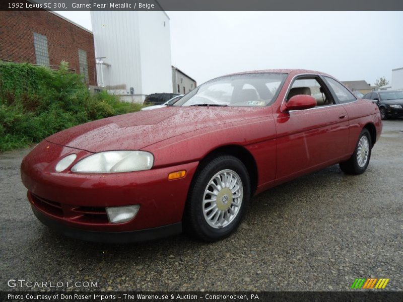 Garnet Pearl Metallic / Beige 1992 Lexus SC 300