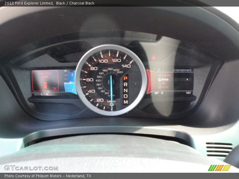  2012 Explorer Limited Limited Gauges