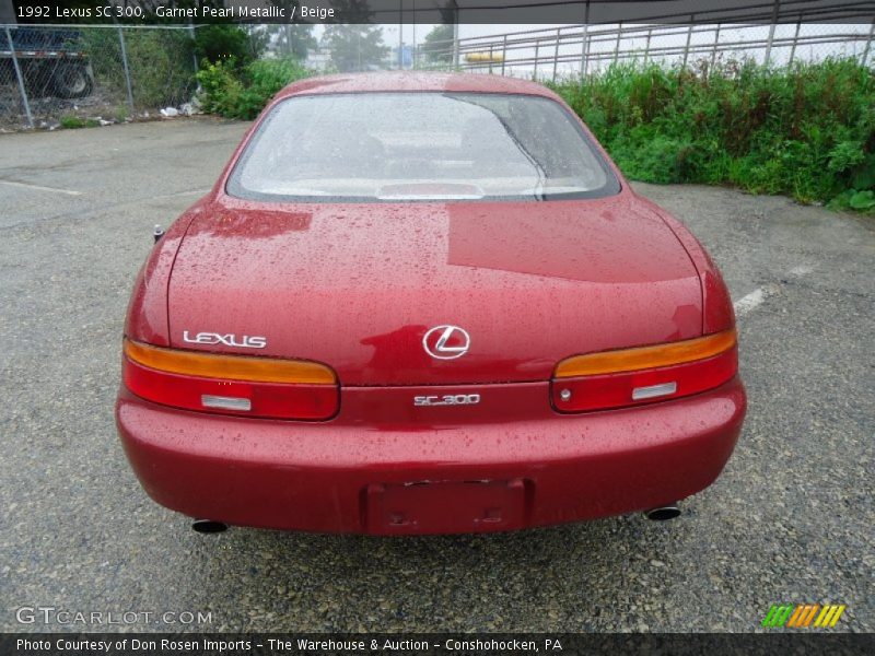 Garnet Pearl Metallic / Beige 1992 Lexus SC 300