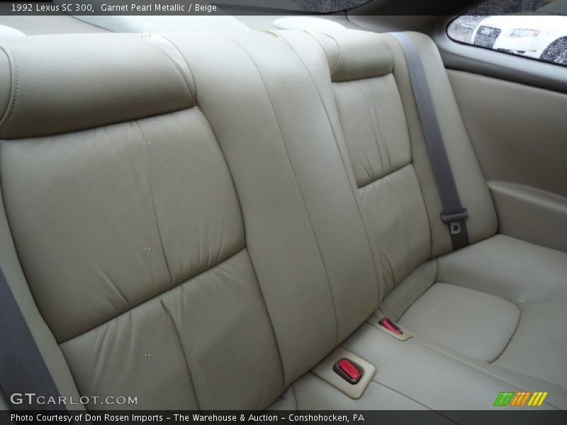 Garnet Pearl Metallic / Beige 1992 Lexus SC 300