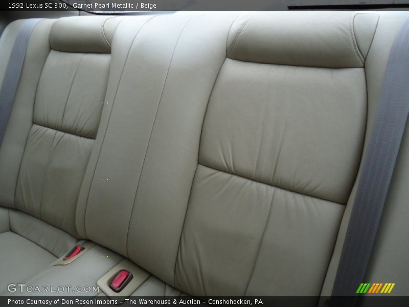 Garnet Pearl Metallic / Beige 1992 Lexus SC 300