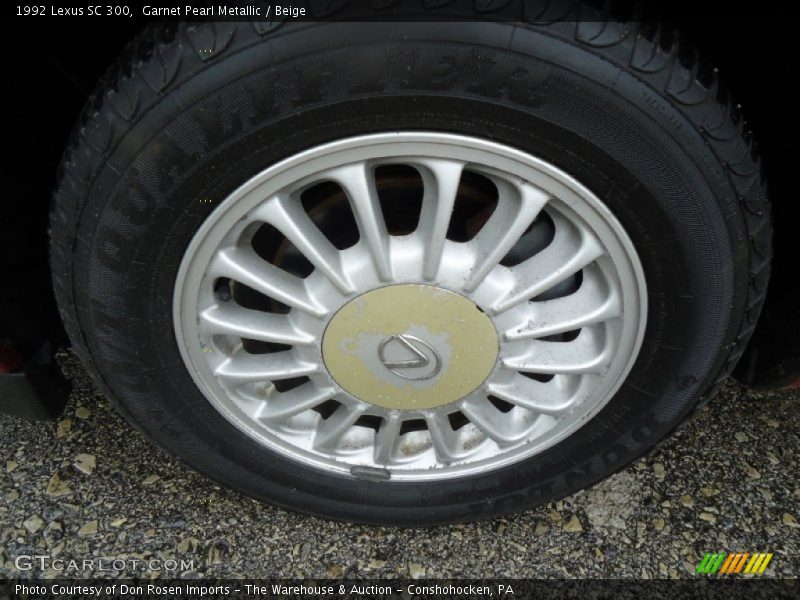 Garnet Pearl Metallic / Beige 1992 Lexus SC 300