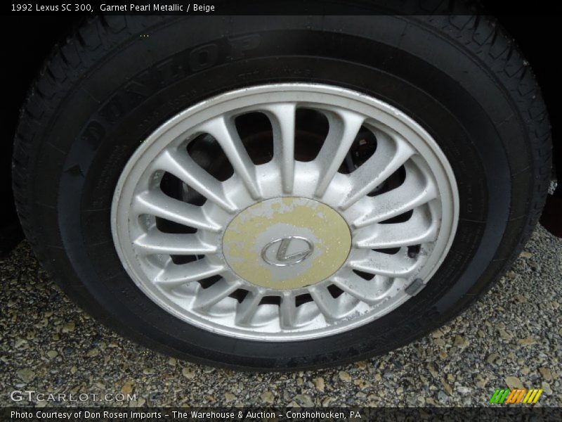 Garnet Pearl Metallic / Beige 1992 Lexus SC 300