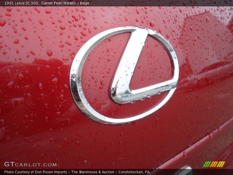 Garnet Pearl Metallic / Beige 1992 Lexus SC 300