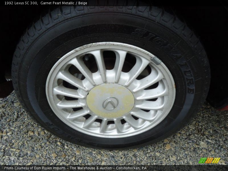 Garnet Pearl Metallic / Beige 1992 Lexus SC 300