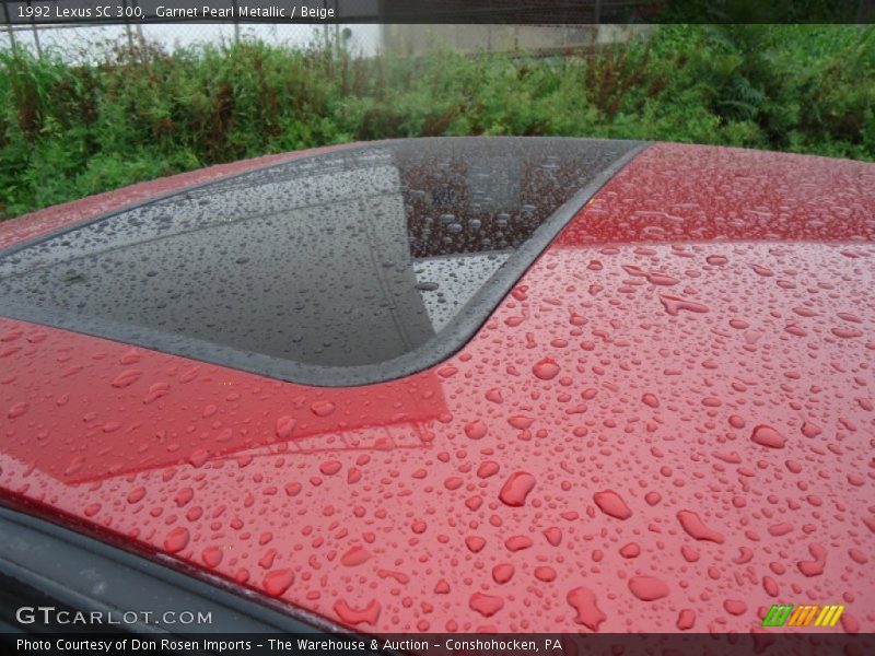 Garnet Pearl Metallic / Beige 1992 Lexus SC 300