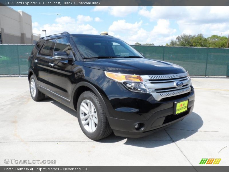 Black / Charcoal Black 2012 Ford Explorer XLT EcoBoost