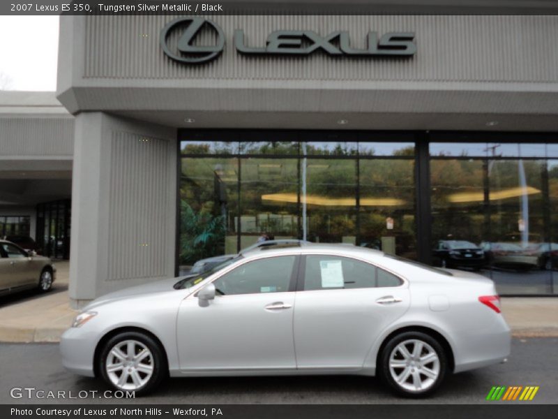 Tungsten Silver Metallic / Black 2007 Lexus ES 350