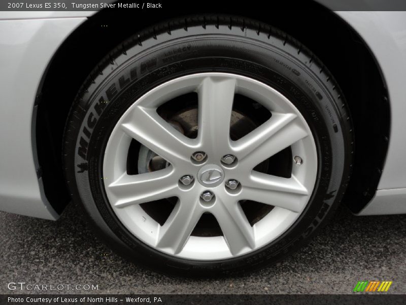 Tungsten Silver Metallic / Black 2007 Lexus ES 350