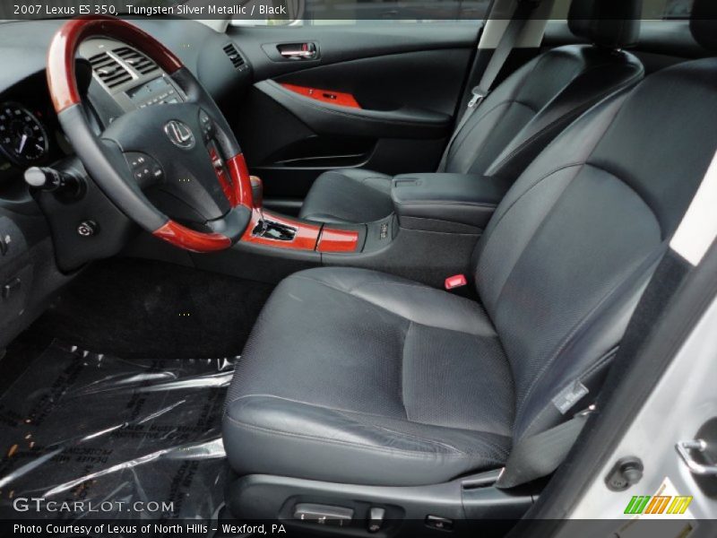 Tungsten Silver Metallic / Black 2007 Lexus ES 350