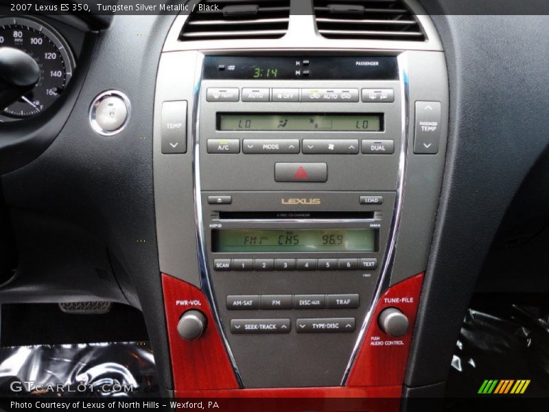 Tungsten Silver Metallic / Black 2007 Lexus ES 350