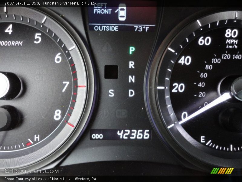 Tungsten Silver Metallic / Black 2007 Lexus ES 350