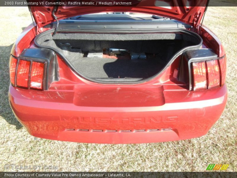 Redfire Metallic / Medium Parchment 2003 Ford Mustang V6 Convertible