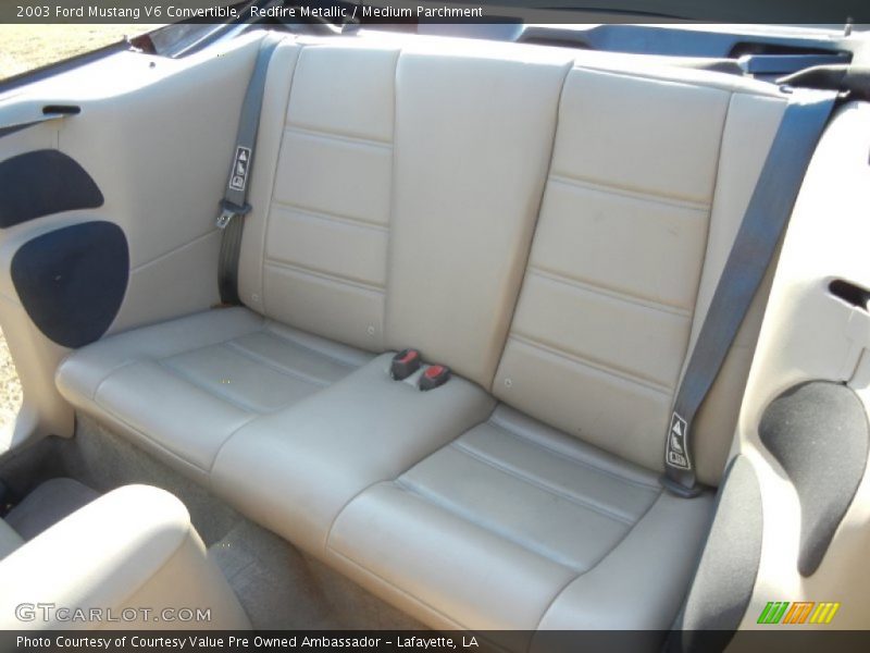 Redfire Metallic / Medium Parchment 2003 Ford Mustang V6 Convertible