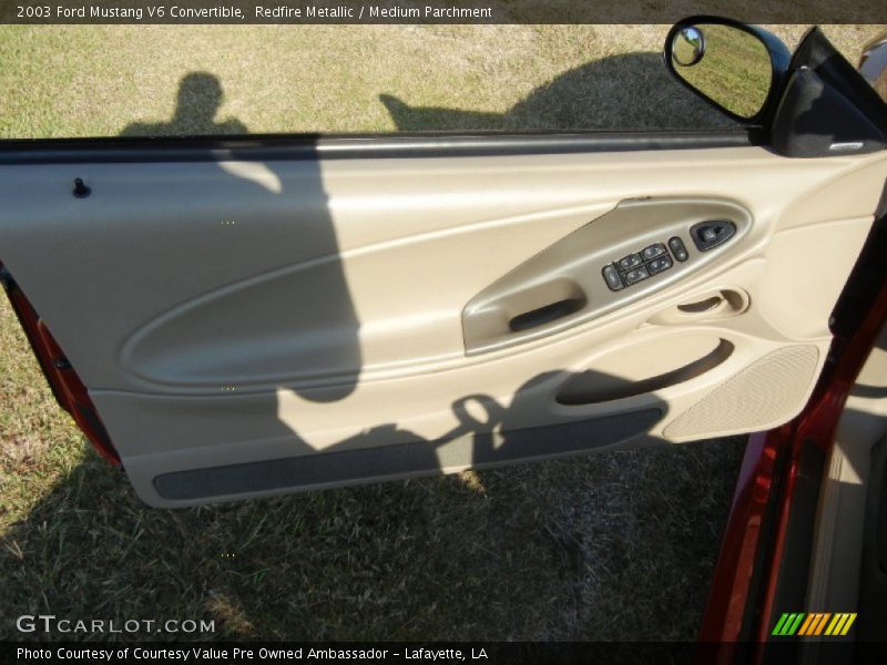 Redfire Metallic / Medium Parchment 2003 Ford Mustang V6 Convertible