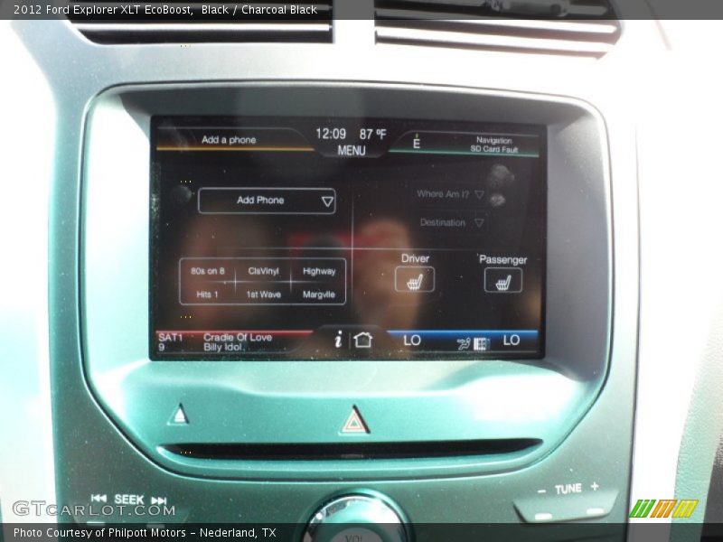 Controls of 2012 Explorer XLT EcoBoost