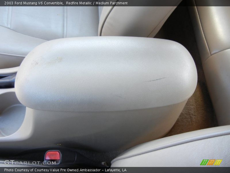 Redfire Metallic / Medium Parchment 2003 Ford Mustang V6 Convertible