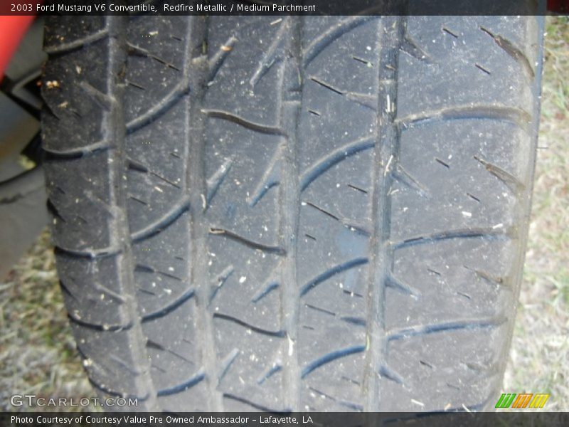Redfire Metallic / Medium Parchment 2003 Ford Mustang V6 Convertible