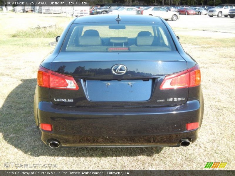 Obsidian Black / Black 2009 Lexus IS 250 AWD