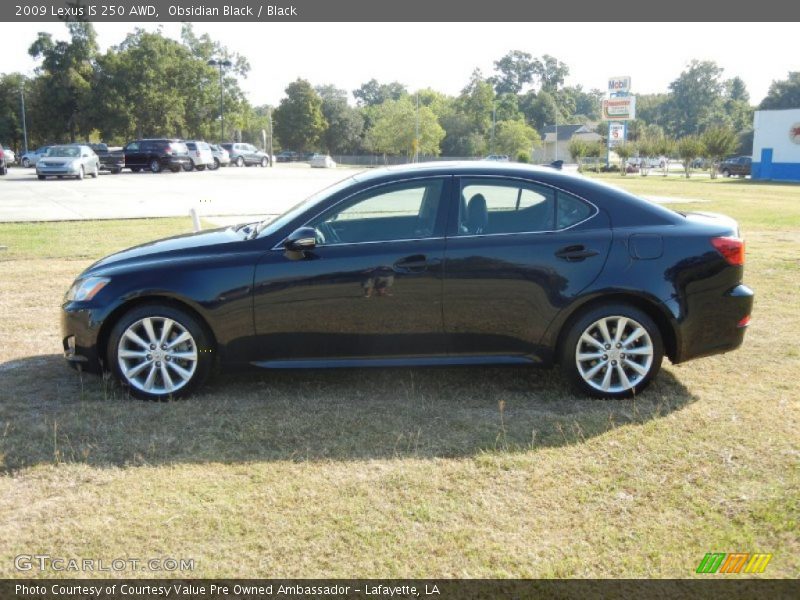 Obsidian Black / Black 2009 Lexus IS 250 AWD