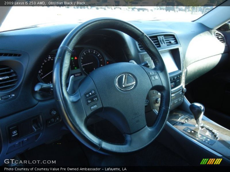 Obsidian Black / Black 2009 Lexus IS 250 AWD