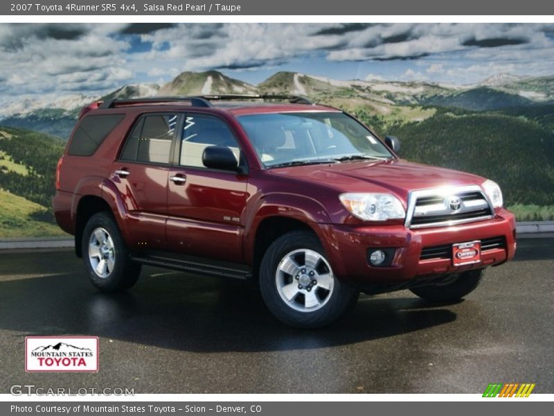 Salsa Red Pearl / Taupe 2007 Toyota 4Runner SR5 4x4