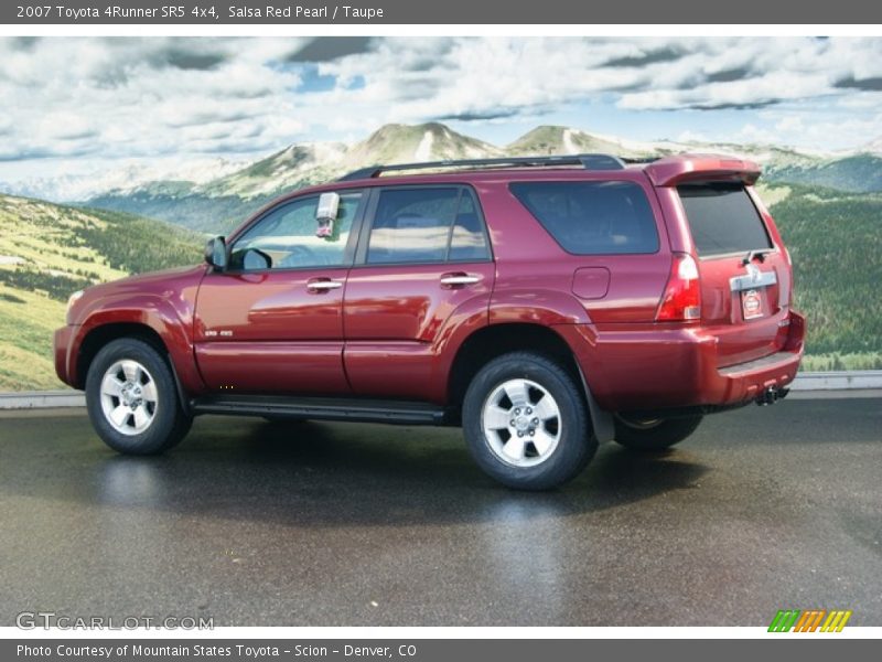 Salsa Red Pearl / Taupe 2007 Toyota 4Runner SR5 4x4