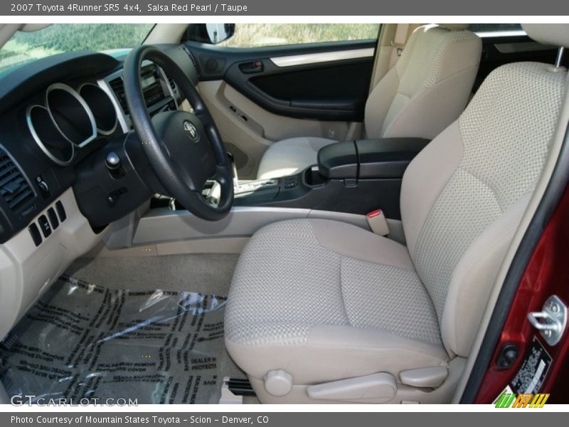 Salsa Red Pearl / Taupe 2007 Toyota 4Runner SR5 4x4