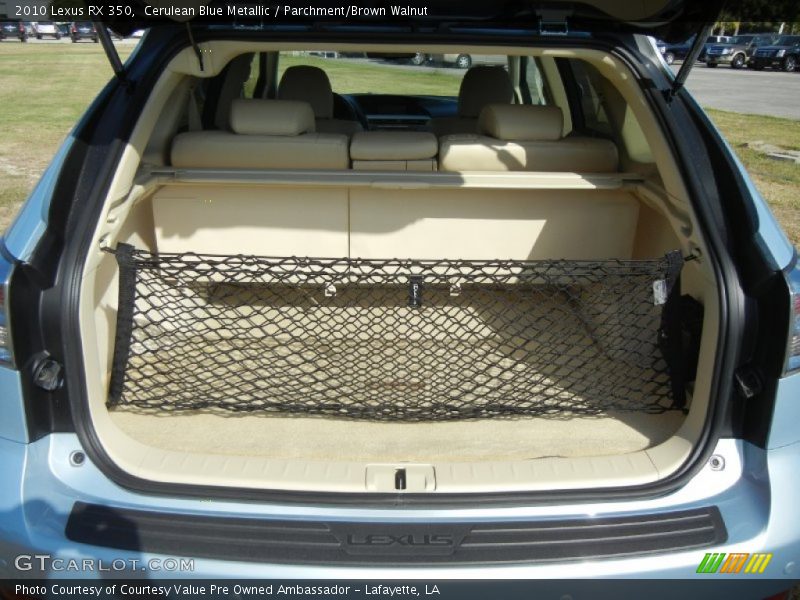 Cerulean Blue Metallic / Parchment/Brown Walnut 2010 Lexus RX 350