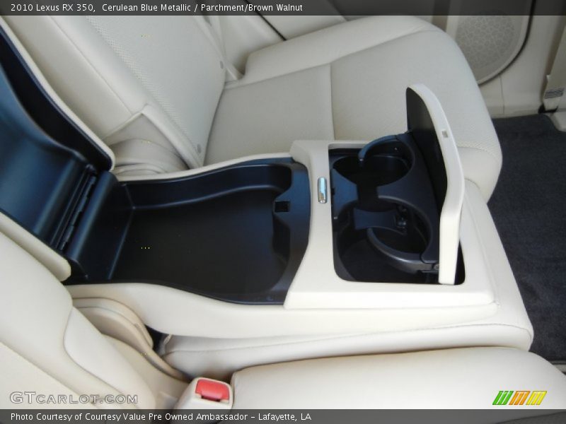 Cerulean Blue Metallic / Parchment/Brown Walnut 2010 Lexus RX 350