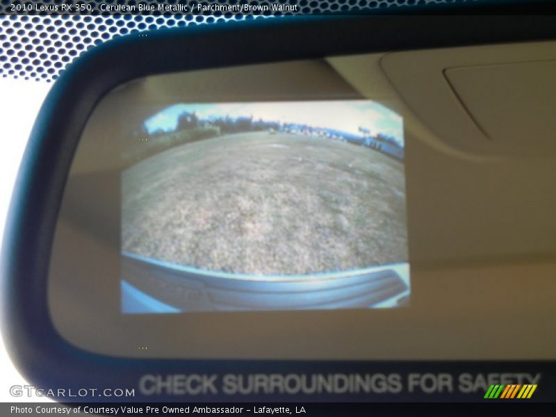 Cerulean Blue Metallic / Parchment/Brown Walnut 2010 Lexus RX 350