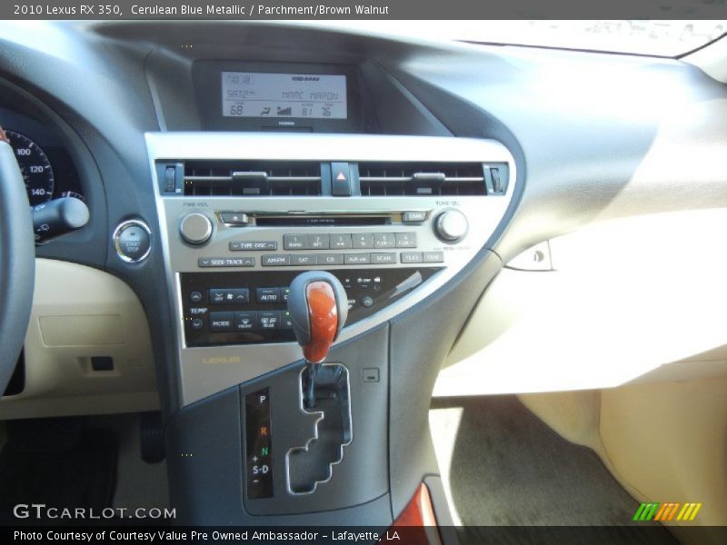 Cerulean Blue Metallic / Parchment/Brown Walnut 2010 Lexus RX 350